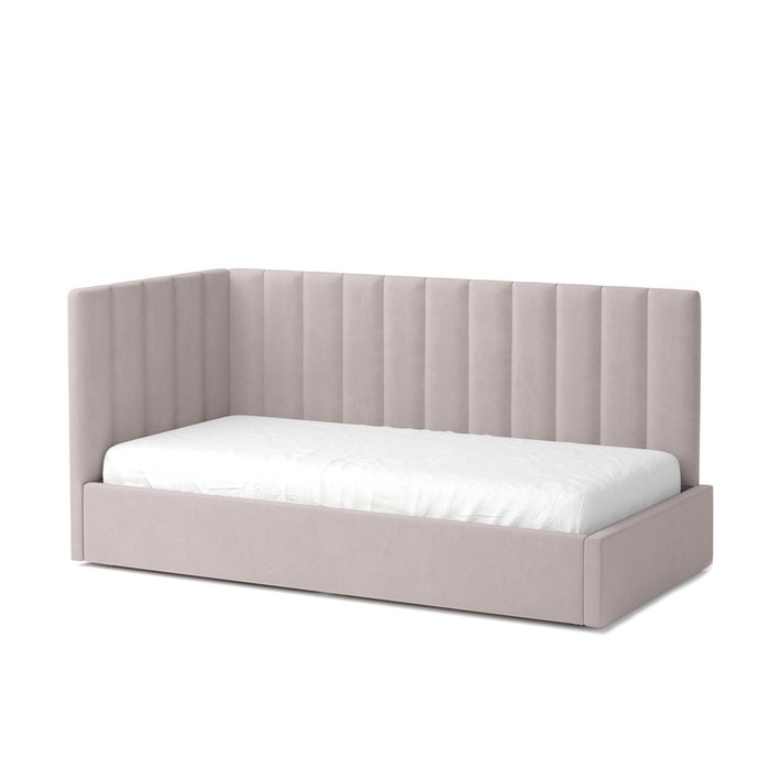 Кровать Меркурий-3 90х190 пыльно-розового цвета с подъемным механизмом
