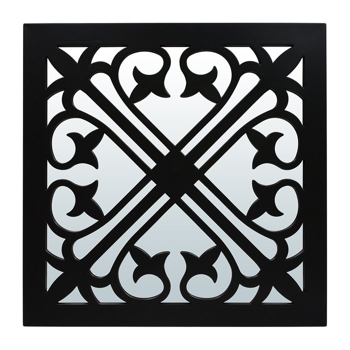 Зеркало настенное декоративное Генуя черного цвета