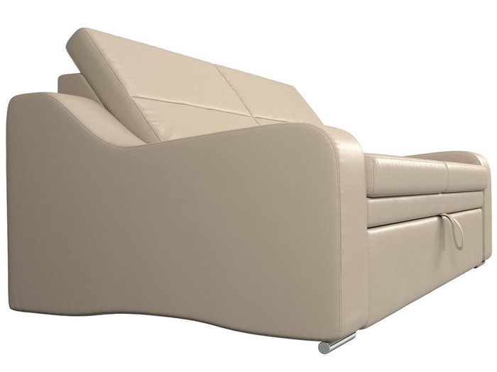 Прямой диван-кровать Медиус бежевого цвета (экокожа) - лучшие Прямые диваны в INMYROOM