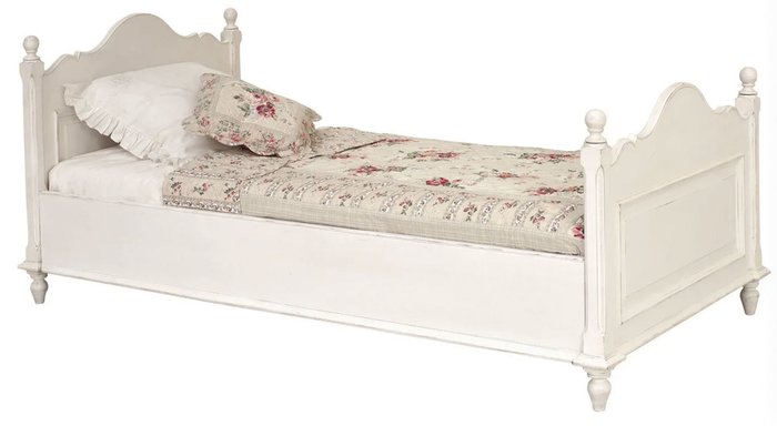 Кровать Нордик 90х190 белого цвета - лучшие Кровати для спальни в INMYROOM