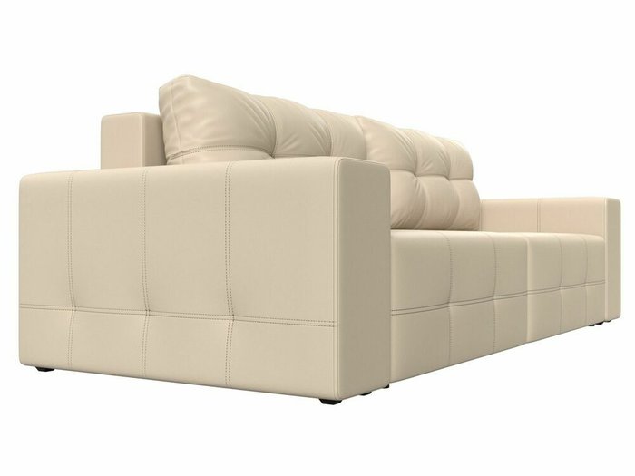 Прямой диван-кровать Перри бежевого цвета (экокожа) - лучшие Прямые диваны в INMYROOM