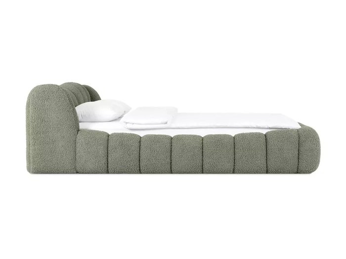 Кровать Litta 160х200 зеленого цвета без подъемного механизма - лучшие Кровати для спальни в INMYROOM