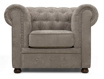 Кресло Честер Grey серо-коричневого цвета - купить Интерьерные кресла по цене 30350.0