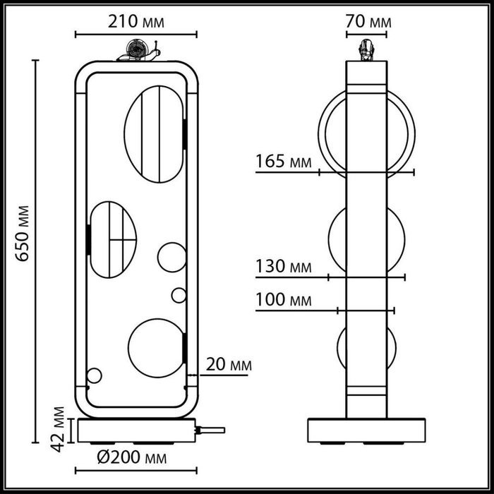 Ландшафтный светильник Luma 5434/3FB (акрил, цвет белый) - купить Наземные светильники по цене 19550 Ландшафтный светильник Luma 5434/3FB (акрил, цвет белый) - купить Наземные светильники по цене 19550