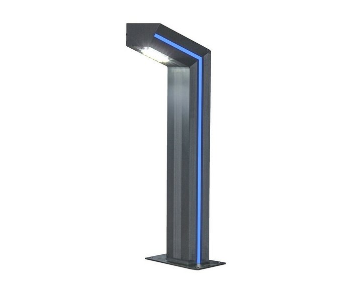 Светильник уличный серый 220V w15*7,5 h80 Led 10W (4000K) Декоративная подсветка синяя. - купить Настенные уличные светильники по цене 13900.0 Светильник уличный серый 220V w15*7,5 h80 Led 10W (4000K) Декоративная подсветка синяя. - купить Настенные уличные светильники по цене 13900.0