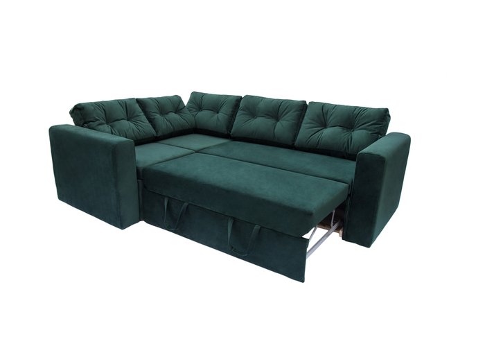 Угловой диван-кровать Louis зеленого цвета - купить Угловые диваны по цене 68752.0