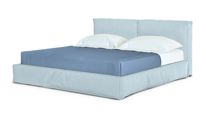 Кровать Латона 200х200 голубого цвета