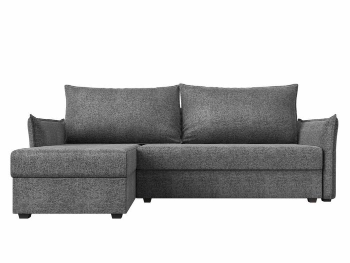 Угловой диван-кровать Лига 004 серого цвета угол левый - купить Угловые диваны по цене 35999.0