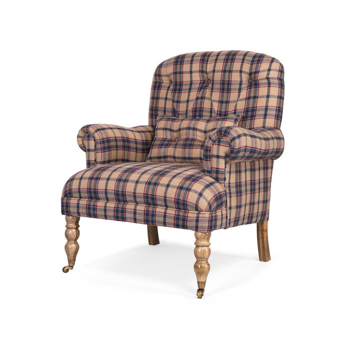 Кресло Hampton коричневого цвета