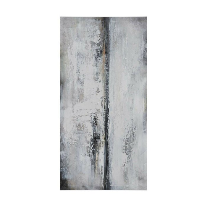Картина Серый Абстракция 120 x 3 x 60 cm