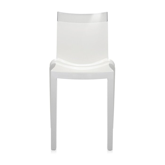 Стул Hi-Cut белого цвета  - купить Обеденные стулья по цене 27090.0