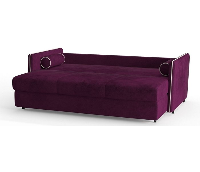Диван-кровать Адмирал в обивке из велюра фиолетового цвета  - лучшие Прямые диваны в INMYROOM