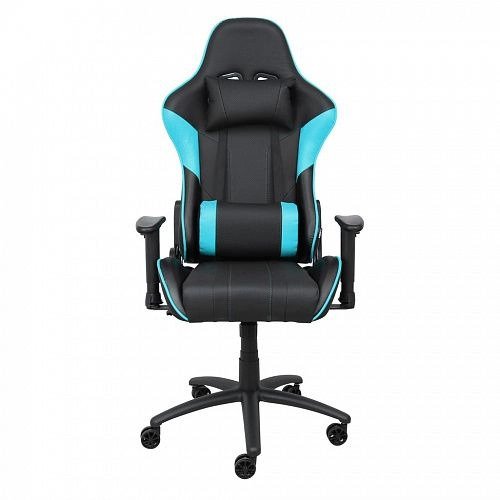Кресло поворотное Iron черно-бирюзового цвета - купить Офисные кресла по цене 25480.0