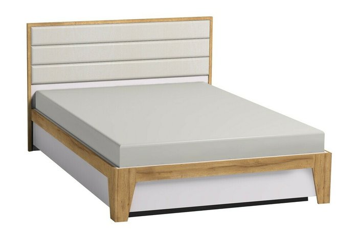 Кровать с подъемным механизмом Айрис 180х200 бело-бежевого цвета - купить Кровати для спальни по цене 45327.0