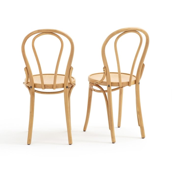 Комплект из двух высоких стульев Bistro бежевого цвета - купить Обеденные стулья по цене 39385.0
