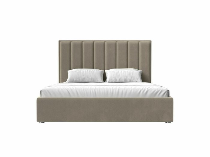 Кровать Афродита 160х200 с подъемным механизмом бежевого цвета - купить Кровати для спальни по цене 79999.0