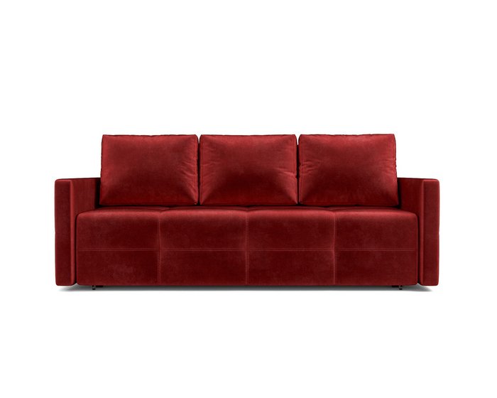 Прямой диван-кровать Марсель темно-красного цвета - купить Прямые диваны по цене 37690.0