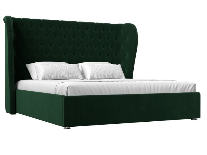 Кровать Далия 180х200 зеленого цвета с подъемным механизмом