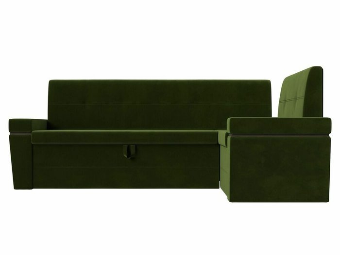 Угловой диван-кровать Деметра зеленого цвета правый угол - купить Угловые диваны по цене 43999.0