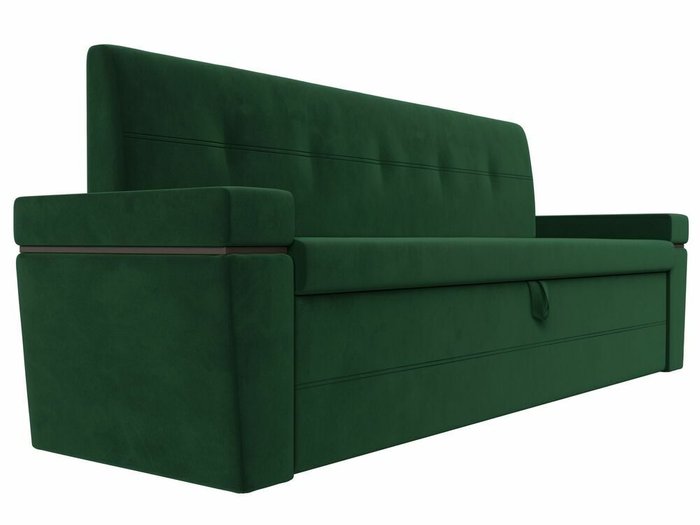Прямой диван-кровать Деметра зеленого цвета - лучшие Прямые диваны в INMYROOM
