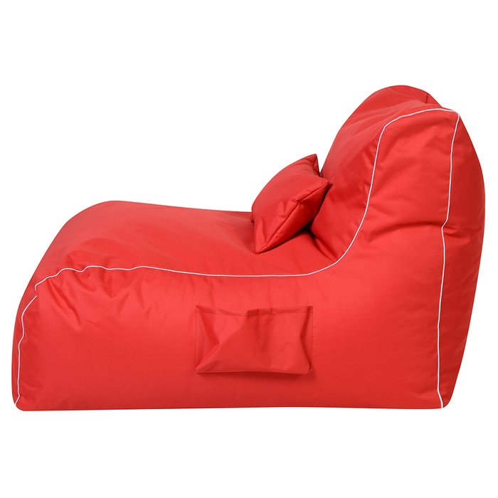 Кресло Лежак красного цвета - купить Бескаркасная мебель по цене 5390.0