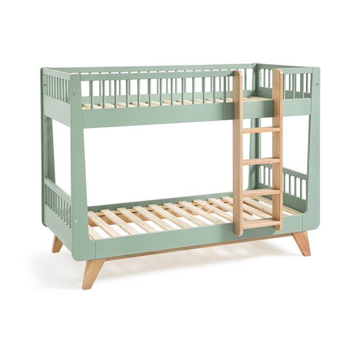 Кровать двухъярусная Willox 90x190 зеленого цвета - лучшие Двухъярусные кроватки в INMYROOM
