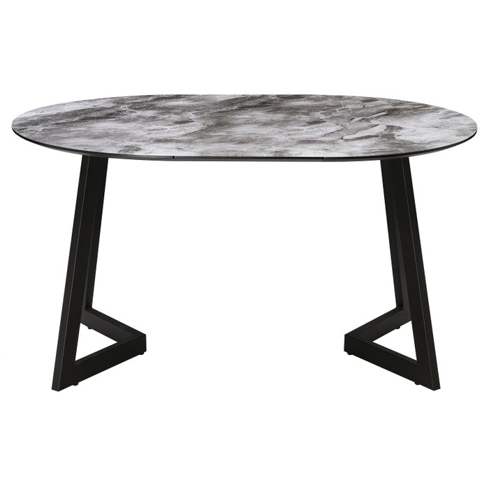Раздвижной обеденный стол Алингсос серого цвета - купить Обеденные столы по цене 23390.0