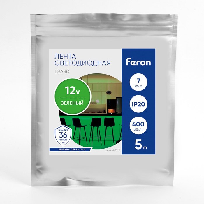 Светодиодная COB лента 400SMD(2110)/ 7Вт/м 12V зеленый Feron LS630 48951 - лучшие Светодиодная лента в INMYROOM Светодиодная COB лента 400SMD(2110)/ 7Вт/м 12V зеленый Feron LS630 48951 - лучшие Светодиодная лента в INMYROOM