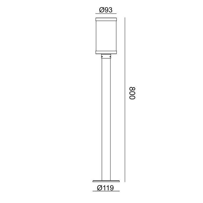 Напольный светильник Escada 30003G/02 E27*40W IP44 Dark grey URBAN - лучшие Наземные светильники в INMYROOM Напольный светильник Escada 30003G/02 E27*40W IP44 Dark grey URBAN - лучшие Наземные светильники в INMYROOM