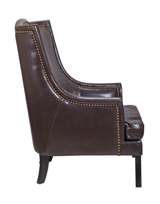 Дизайнерское кресло Chester brown коричневого цвета - лучшие Интерьерные кресла в INMYROOM