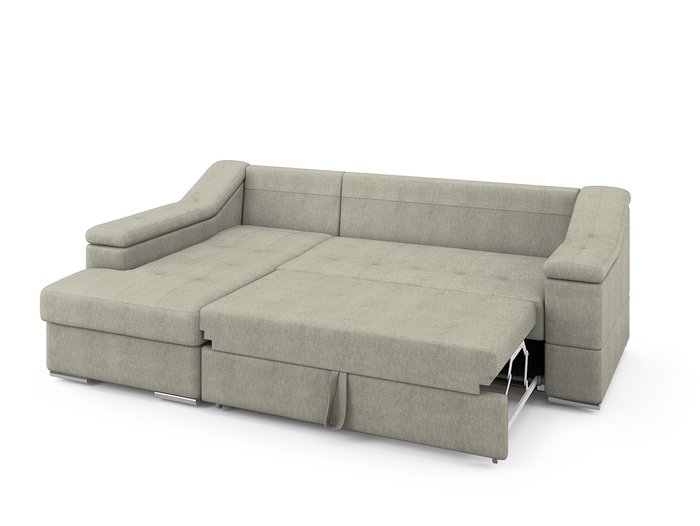 Угловой раскладной диван Liverpool левый бежевого цвета - купить Угловые диваны по цене 86600.0