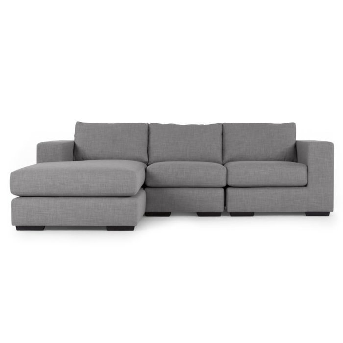 Угловой диван Morti светло-серого цвета - купить Угловые диваны по цене 86300.0
