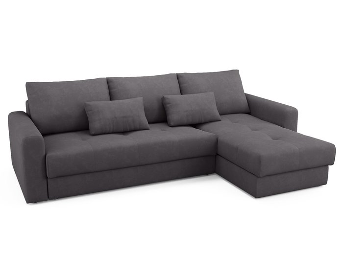 Угловой диван-кровать Ruiz темно-серого цвета - купить Угловые диваны по цене 90800.0
