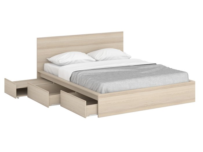 Кровать "Unit" с 4 выдвижными ящиками 160х200  - лучшие Кровати для спальни в INMYROOM