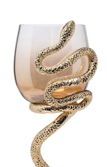 Подсвечник Serpente из металла и стекла  - купить Подсвечники по цене 6720.0