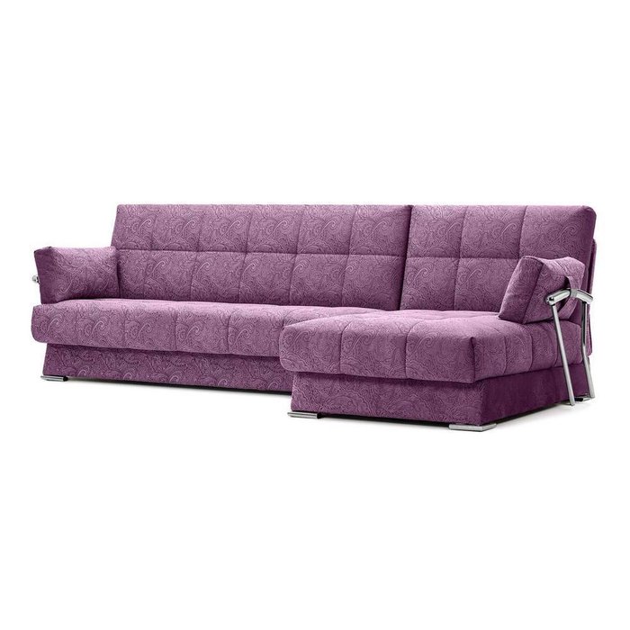 Угловой диван-кровать Дудинка Letizia фиолетового цвета - купить Угловые диваны по цене 55990.0