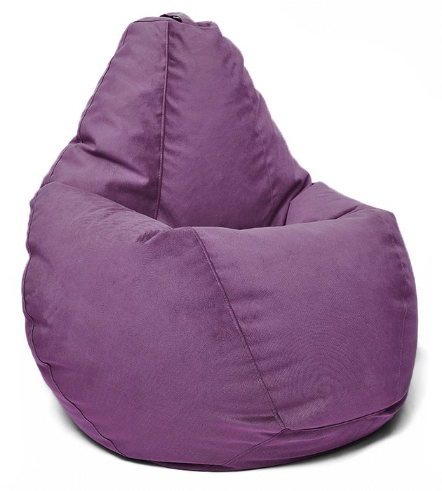 Кресло мешок Груша Maserrati 18 S фиолетового цвета 