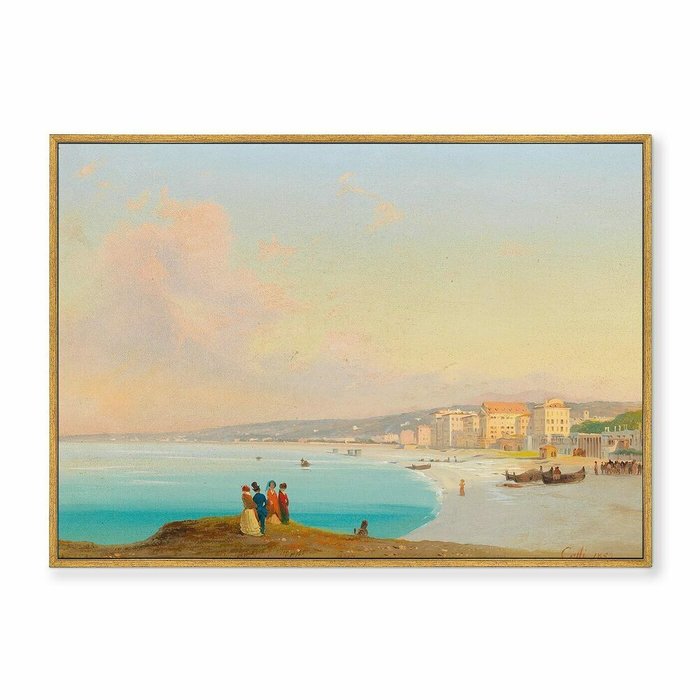 Репродукция картины на холсте Nice, 1852г. - купить Картины по цене 21999.0