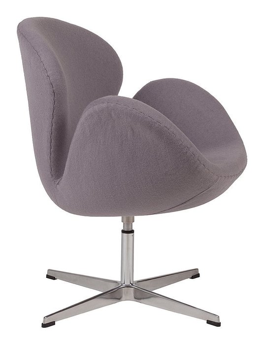 Кресло Swan Chair серого цвета - лучшие Интерьерные кресла в INMYROOM