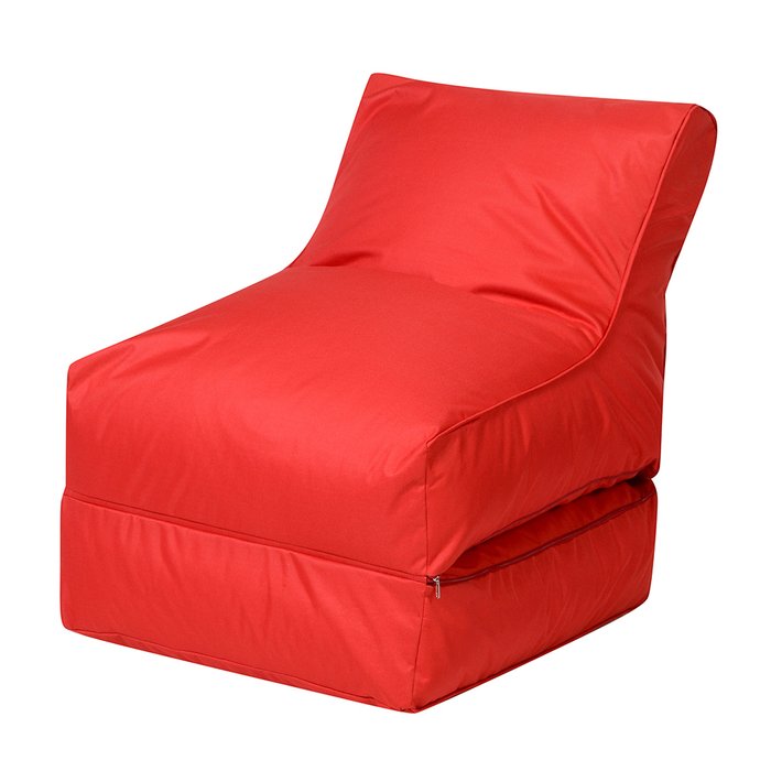 Раскладное кресло-лежак красного цвета