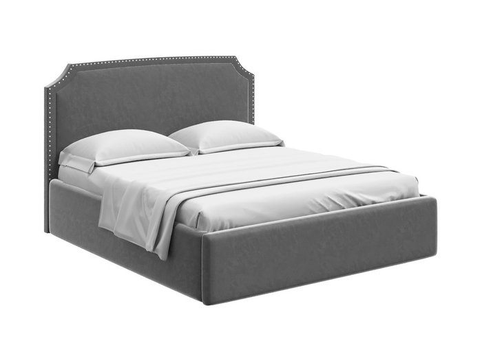 Кровать Ruan 180х200 серого цвета с подъемным механизмом