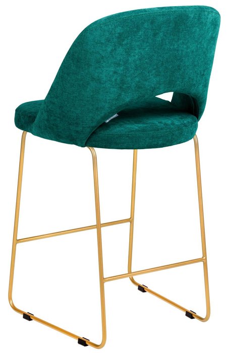 Стул полубарный Lars изумрудного цвета - лучшие Барные стулья в INMYROOM
