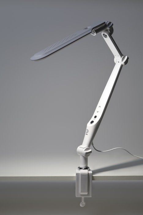Настольная лампа NLED-496 Б0052766 (пластик, цвет белый) - купить Рабочие лампы по цене 4824.0