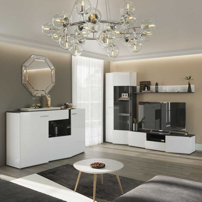 Мебель для гостиной Enzo №3 белого цвета - купить Гостиные гарнитуры по цене 120105.0