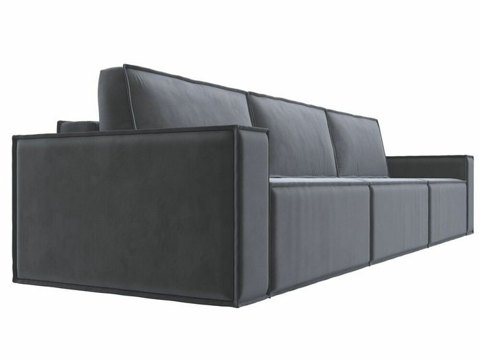 Прямой диван-кровать Куба лонг серого цвета - лучшие Прямые диваны в INMYROOM