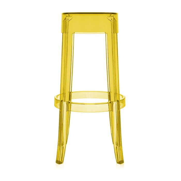 Стул барный Charles Ghost желтого цвета - купить Барные стулья по цене 27810.0