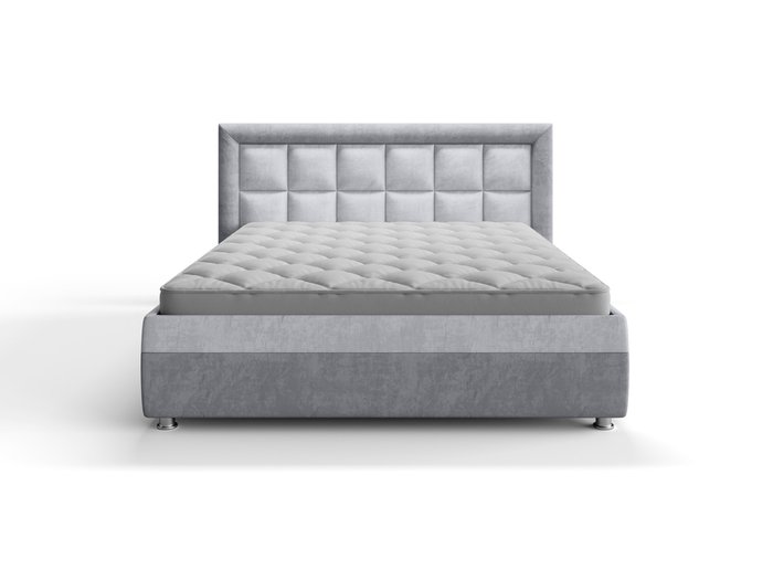 Кровать Афина 160х200 серого цвета с подъемным механизмом - купить Кровати для спальни по цене 50549.0