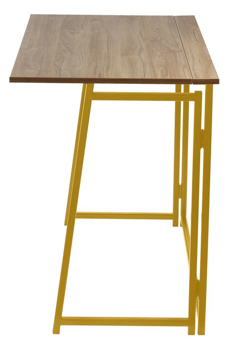 Складной компьютерный стол Skand коричнево-золотого цвета - купить Письменные столы по цене 10240.0