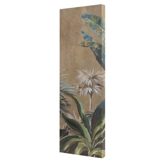 Картина маслом Полотно Листья 30 x 90 x 3 cm - лучшие Картины в INMYROOM