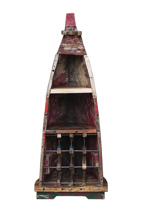 Винный шкаф малый Харитон Лаптев из старой рыбацкой лодки - купить Винные шкафы по цене 46300.0